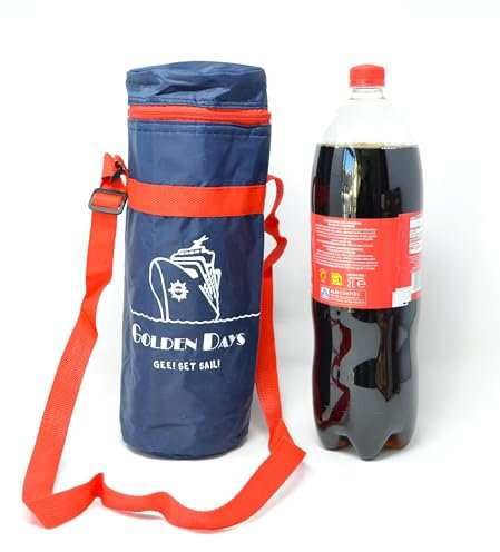 Bleu 2LTR Bouteilles de 2 litres XXL Refroidisseur Flexible Portable pour Plage Camping Sac Thermique Camping Refroidisseur Camouflage Militaire 3L 4L