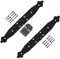 KOTARBAU® 2er Set Ladenband Türbänder 150 x 150 x 35 mm aus Pulverbeschichtetem Stahl Torscharnier Türband Schwarz Scharniere Klappbar Fensterscharnier Holztür Gartentor Scharnier Kistenband Torbeschl