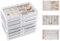 ProCase Transparent Schmuckorganizer Acryl Stapelbar Schmuck Organizer Durchsichtig Schmuckaufbewahrung Schmuckkästchen für Ohrringe Halsketten Ringe für Frauen Mädchen -Grau, 6 Etagen, M