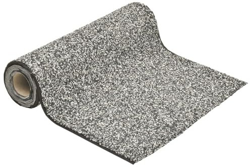 Gecheer Steinfolie Böschungsmatte Teichvlies Ufermatte Ufer Teichfolie Folie für Teichrand Bachlauf Grau 500x60 cm