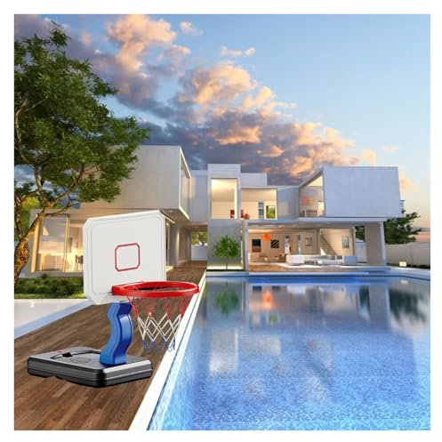 Canasta de Baloncesto para Piscina Juegos De Verano En La Piscina Para Niños/ Adolescentes Y Adultos, Canasta De Baloncesto Para Piscina Resistente Y Duradera Con Altura Ajustable, Canasta De Balonces