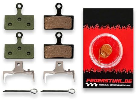 2 Sets Bremsbeläge passend für Shimano DEORE XT M8100 Serie (2 Pistons) E-Bike - Fahrrad - Mountainbike - Trekkingrad - Onroad/Offroad - Ognibene - Made in Italy