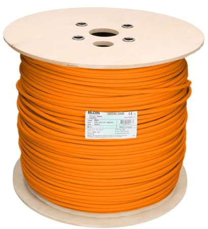 VENTON Belden Cat 7 Kabel I Netzwerkkabel 1000 MHz - Verlegekabel S/FTP geschirmt I LAN Kabel 10 Gbit Ethernet I 23AWG-Kupferleiter I Datenkabel orange (10 Meter)