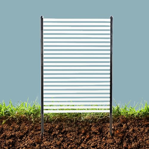 Brise-vue extérieur en métal autoportant - 0,9 x 1,5 m (l x H) - Panneaux en acier avec revêtement en polyéthylène blanc pour climatisation