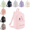 The Baby Box UK Personalised Girls Rucksack Backpack Bag Fairy Animals Unicorns Mini School Club Nursery (Pink)