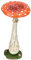 Gartenfigur Roter Fliegenpilz – Figur Pilz Garten Deko Statue, 17 cm Höhe