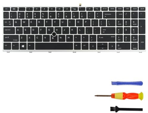 US laptop Backlit Keyboard for HP Probook 650 G4 650 G5 450 G5 455 G5 470 G5 (US, Backlight)