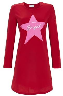 Ringella Nachthemd mit Motivdruck Farbe rot, Größe 44