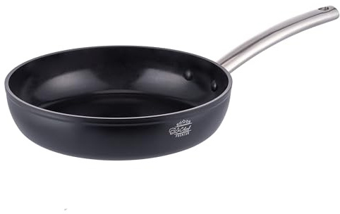 Padella 32 cm in alluminio forgiato, rivestimento antiaderente in ceramica, fondo full induction, SìChef Premium