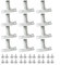 Lot de 3, 6 ou 12 supports de manche de balai avec vis, accessoires de connexion pour poignées de 23 et 5 mm de diamètre, lot de 3, 6 ou 12 pour la maison ou le bureau (12 pièces)