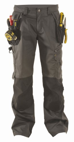 DeWalt Men's Low Rise Polycotton Holster Trouser - Black, 36W x 31L
