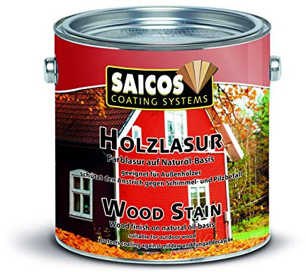 Saicos Colour GmbH 701 0038 Holzlasur, Mahagoni, 10 Liter