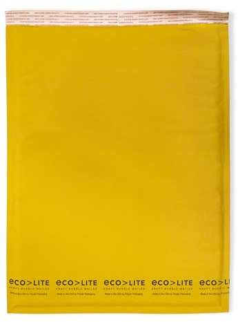 IPG Eco-lite #5 ELSS5 Golden Kraft Self Seal Bubble Mailer, 10.5 x 16 (Case of 100)