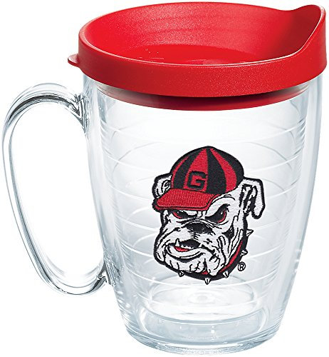 Tervis Made in USA Doppelwandige Tasse der University of Georgia UGA Bulldogs hält Getränke kalt und heiß, 473 ml Tasse – ohne Deckel, Bulldoggenkopf