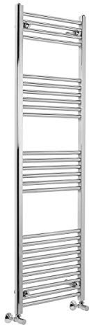 Warmehaus Contemporary Straight Bathroom Heated Towel Rail Radiator Rad 1600 x 495 - Chrome