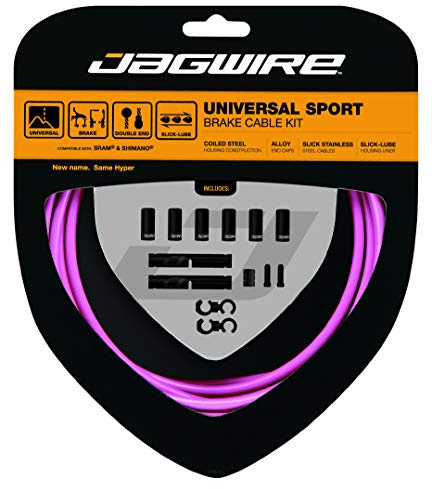 Jagwire Universal Sport Set Bremskabel/Mantel Unisex Erwachsene, Rosa | Rosa