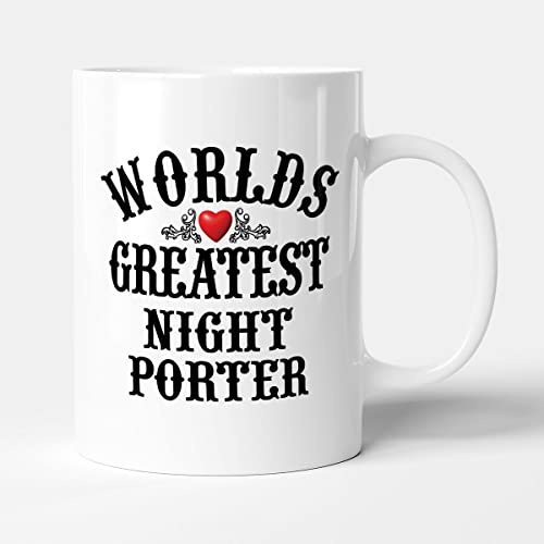 Victorian Printing Co - The Worlds Greatest - Night Porter - Mug, Ceramic, 11fl.oz.