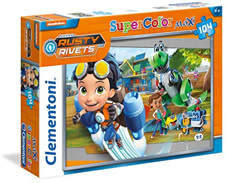 Clementoni 23721 – Rusty Rivets Maxi Puzzle, 104 Stück