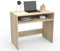 DORMIDAN- Escritorio Estudio con balda, Mesa de Ordenador, Mesa Juvenil 90cm (Roble)