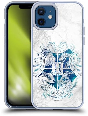 Head Case Designs Offizielle Harry Potter Hogwarts Aguamenti Deathly Hallows IX Gelhülle [Militärischer Schutzgrad] Kompatibel Mit Apple iPhone 12 / iPhone 12 Pro Und Kompatibel Mit MagSafe
