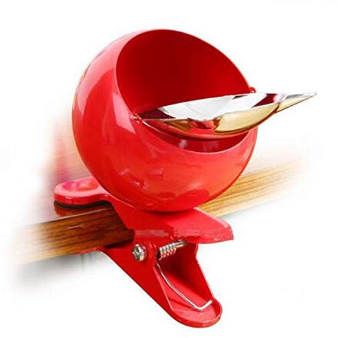 Aschenbecher zum Klemmen Aschenbecher mit verchromtem Deckel Fashion Metall Aschenbecher Gürtelclip KTV Personalisiert Groß Aschenbecher mit Deckel Rot
