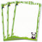 Blöcke Schreibblock mit Kindermotiv Panda (3 Blöcke mit je 25 Blätter in A4-Format)