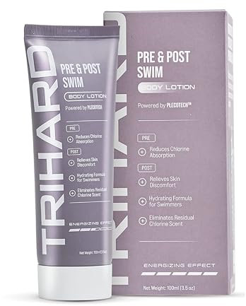 TRIHARD Advanced Swimmer's Lotion | Pre-Swim Skin Shield | Post-Swim Chlorine Moisturizing & Chlorine Removal | Olympian's Choice