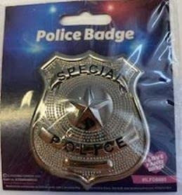 I LOVE FANCY DRESS LTD Insignia de metal con escudo policial