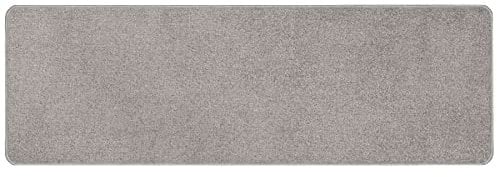 Primaflor Kurzflor Wohnzimmerteppich - Manila, Seidengrau, 80x300 cm, Viele Größen und Farben, Moderner Teppich für Kinderzimmer, Arbeits- und Schlafzimmer, Fußbodenheizung geeigneter Teppichläufer