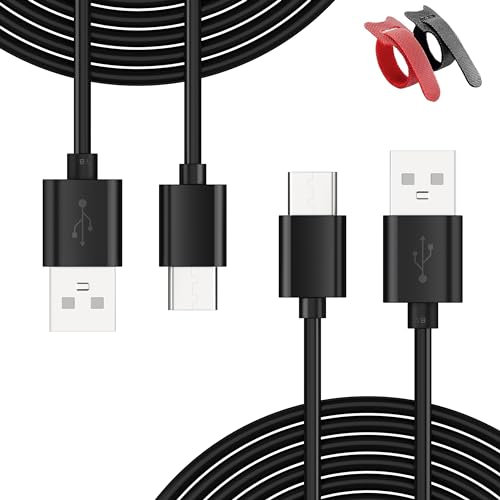 2 Pack 10FT Charger Charging Cable for Playstation Portal/Xbox Series X S Controller,Fast Charger Cable for Nintendo Switch/Pro/Lite Controller,Type C Controller Charging Cord for Sony PS5 Controller