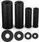 AIEX 200 Piezas Kit de Arandelas de Goma Planas, 10/12/16/20mm Arandelas de Goma Fontaneria para Reparación de Grifos Arandelas de Goma Anillo para Baño Cocina Electrodomésticos (Negro)