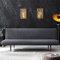 Hiseng Sofabezug 3 Sitzer Ohne Armlehne, Moderner Druck Clic Clac Sofahusse Stretch Schutzhülle Protector Bettcouch Schonbezug Couch überzug Sofabettüberzug (L:180-200cm,Grau)