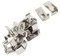 PATIKIL 26mmx14mm Immagine Foto Cornice, 20pz Metallo Molla Ruota Clip Gancio per Appeso Cornici Tele, Argento Tono