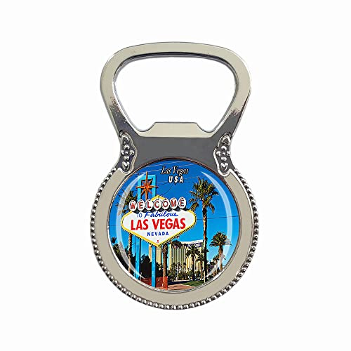 Las Vegas USA Kühlschrankmagnet Flaschenöffner Touristensouvenir Geschenkkollektion Kühlschrank Magnetaufkleber