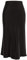 comefohome Rock Damen Schwarzer Midi Lang Röcke Sommer Versteckte Elastische Taille Lässig Rock Schwarz Midirock Skirt Black Schwarz XL