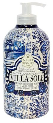 Nesti Dante Villa Sole Fresia Blue (Liquid Soap/Flüssigseife 500 ml, Unisex, für alle Hauttypen geeignet) 661221