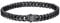 Bestyle Armband Herren Schwarz Edelstahl 5mm Glieder Link Kettenarmband Kubanische Kette 21cm Handkette mit Gravur Hip Hop Rapper Modeschmuck Personalisiertes Geschenk für Frauen