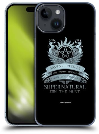 Head Case Designs Offizielle Supernatural Saving People Logo Vektoren Harte Rueckseiten Handyhülle Hülle Huelle kompatibel mit Apple iPhone 15