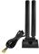 Eightwood Antenna WiFi 6E WLAN Amplificatore segnale Tri-Band Magnetic Base con RP-SMA 200 cm Prolunga per Schede Wi-Fi PCI Card PC Bluetooth Scheda madre WiFi 6 Router