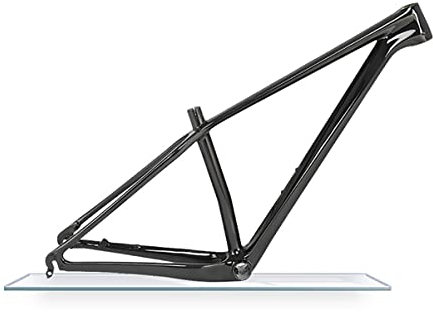 UIOPPOI 27.5er 29er Carbonfaser-Mountainbike-Rahmen 15''/17''/19'' XC AM MTB-Rahmenführung Interner Schnellspanner 135-mm-Scheibenbremsrahmen (Farbe: Schwarz glänzend, Größe: 27,5 x 15'')