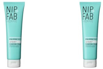Nip + Fab Hyaluronic Fix Extreme4 Cleansing Cream | 150 Ml | Sanfte Reinigung | Gesichtsreinigung | Anti-Aging | Feuchtigkeitsspendend Für Trockene/Empfindliche Haut | Beruhigend (Packung mit 2)