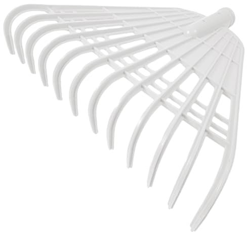 PAMINGONO Rastrello Da Giardino Leggero Con Denti Strumento Per Pulizia Foglie e Per Attività Di Giardinaggio Efficiente e Facile Da Usare
