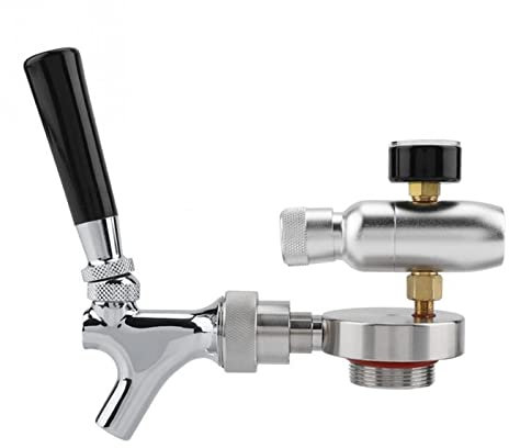 QIUYMGFG bierbrauset Edelstahl-Bier-Speer-Hahn-Hahn-Spender für 2L / 3.6L / 4L Mini-Fass-Bier-Growler Heimbrausystem
