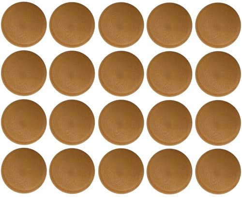 cyclingcolors 20x Abdeckkappen für Torx T25 Schrauben Schraubenabdeckung Schraubenkappen Zierkappen Kunststoff, Buche (Buk)
