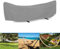 Oxford Vollständige Abdeckplane Hängematte Abdeckung Wasserdicht,Outdoor Schutzhülle für Hängematten für Stabhängematte mit Ständer und Gestelle (Gray, 210D-446x140x97cm)