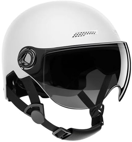 Adults Helmet With Goggle | Cycling Scooter Helmets With Removable Sun Visor | Adult Electric Scooter Helmet | Highly Protective Cycling Half Helmet For Men Women Adjustable Size