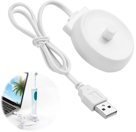 ladestation für Oral B Ladestation Elektrische Zahnbürste Pro-Serie, D10/D12/D16/D20/D34, Induktive Ladestation für Oral B Zahnbürste – Wasserdichtes Ladegerät für Zahnbürsten mit Netzteil