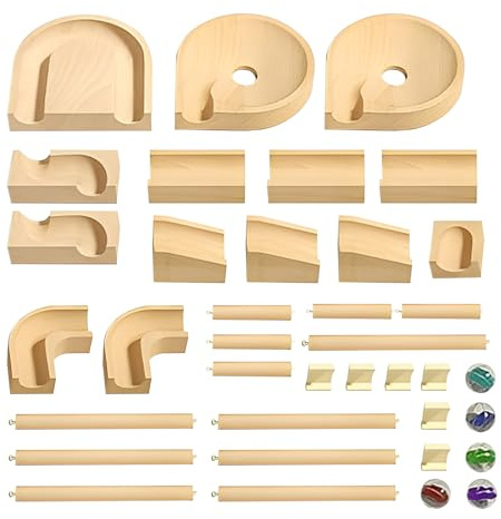 Marble Rush – 20,6 x 16,5 x 16,5 cm sensorisches Labyrinth-Spielzeug | Laufstrecke für Bausteine, Lernspielzeug für und Mädchen, Geburtstag, Weihnachten, Schule