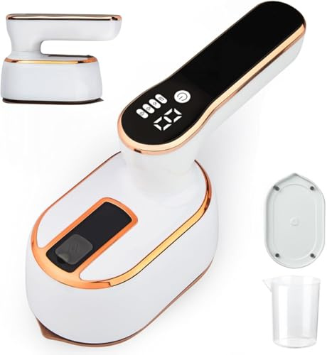 Mini Reisebügeleisen 2-in-1 mit 1000W: Glättet Hemden im Studentenwohnheim, frischt Blazer im Büro auf & entfernt Falten schnell. Dampfbügeleisen mit 3 Stufen & 100ml Tank für Kleiderpflege unterwegs