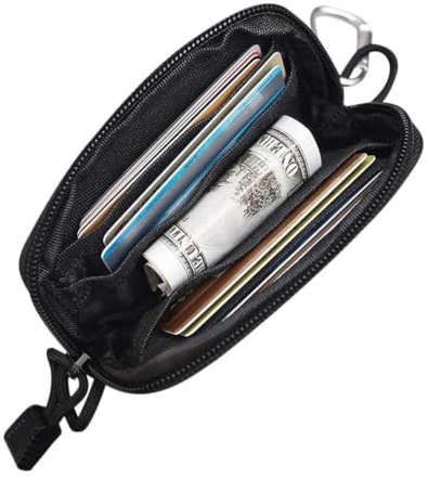 Waist Wallet – Waterproof Nylon Card Holder for Outdoor Essentials | Nylon Construction, Waterproof Compact Utility Pouch Holds Cards And Small Tools, Waist Organizer For Camping And Hiking